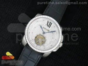 Calibre de Cartier SS Tourbillon Diamants