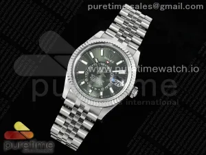 Skydweller SS Noob Grünes Zifferblatt auf SS-Jubiläum Armband A23J