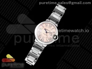 Ballon Bleu 33mm SS AF Pink Dial on SS Bracelet SEIKO NH05A