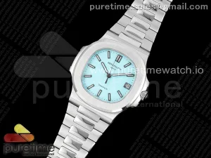 Nautilus 5711 Tiffany PPF Tiffany Esfera azul en la pulsera SS 324CS V4