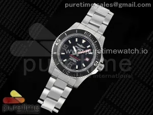 Superocean Automatic 44 EF Black/Red Dial on SS Bracelet A2824