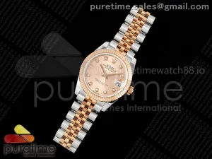 DateJust 31 278271 SS/RG GMF 904L Steel RG Diamonds Dial on Jubilee Bracelet A2824
