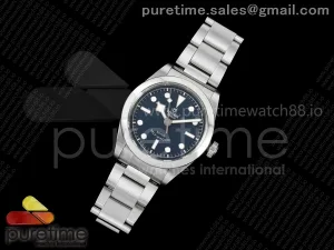 Black Bay 36mm SS KRF Blue Dial on SS Bracelet A2824