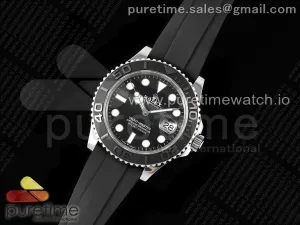 Yacht-Master 42mm 226659 JDF 3D Black Ceramic Bezel on Oysterflex Strap VR3235