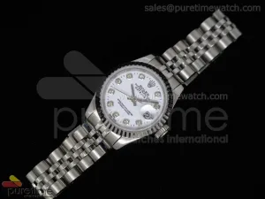 Ladies DateJust SS Diamante blanco