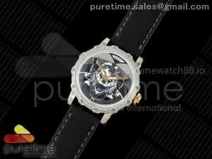 Hankham Two Tone Joker Dial on Black Leather Strap MIYOTA 8215