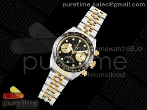Black Bay Chrono SS/YG BLSF Black/YG Dial on Jubilee Strap A7750