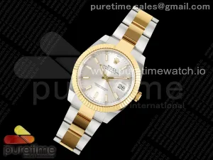 DateJust 41 126333 SS/YG ARF 904L Steel Silver Stick Dial on SS/YG Oyster Bracelet SH3235