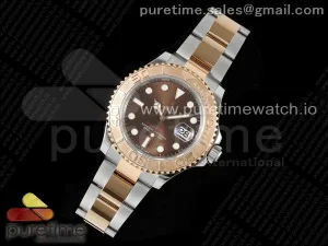 Yacht-Master 126621 SS/RG APSF Brown Dial on SS/RG Bracelet A3235
