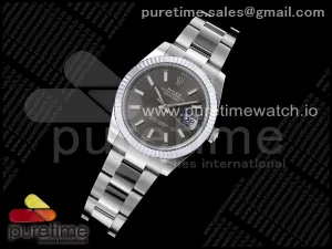 DateJust 41 126334 SEEK 904L Steel Gray Stick Dial on Oyster Bracelet VR3235