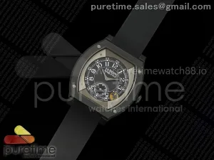 F.P.Journe Elegante PVD AVF Black Dial on Black Rubber Strap Quartz