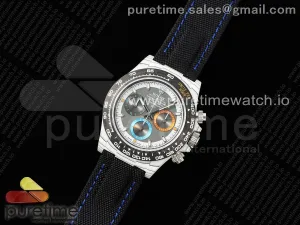 Daytona DIW White Carbon N6F Gray/White Dial on Black Nylon Strap SA4130