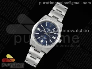 Oyster Perpetual 124300 36mm Clean 904L Esfera azul de acero VR3230