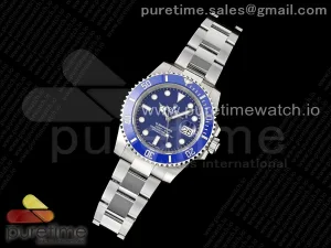 Submariner 40mm 116619 LB Blue Ceramic 904L Steel Clean VS3135