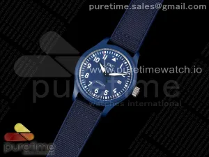 Pilot’s Watch Laureus Blue Ceramic IW328101 ZF on Blue Nylon Strap A32111