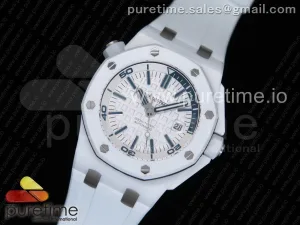 Royal Oak Offshore Diver Solid Céramique blanche