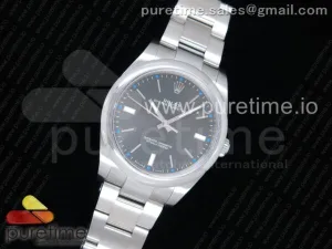 Oyster Perpetual 39mm 114300 GMF Graues Zifferblatt auf SS Armband SA3132
