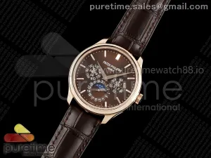 Perpetual Calendar 5140 RG 3KF Brown Dial on Brown Leather Strap A240