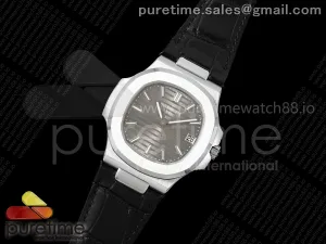 Nautilus 5711 SS BBF Gray Dial on Black Leather Strap DPB330