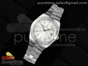 Overseas 4500V SS 8F Silver Dial on SS Bracelet A5100