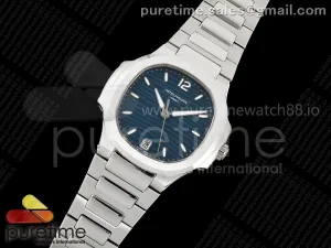 Nautilus 7118 Ladies SS MSF Blue Dial on SS Bracelet 324CS