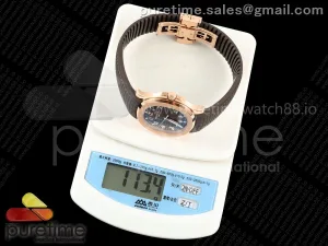 Aquanaut 5167 RG DDF Brown Dial on Brown Rubber Strap DD330 (Weighted)