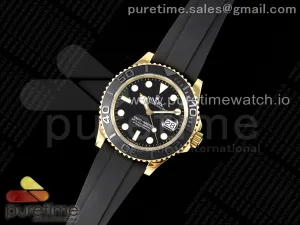 Yacht-Master 42mm 226658 YG JDF 3D Black Ceramic Bezel on Oysterflex Strap VR3235