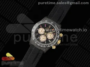 Daytona DIW Carbon N6F Black Rainbow Dial on Black Nylon Strap SA4130