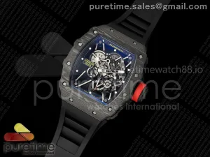 RM35-01 NTPT ZF Skeleton Dial on Black Rubber Strap RMUL3