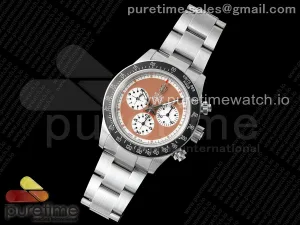 Daytona Blaken Vintage SS EF Orange/Black Dial on SS Bracelet A7750