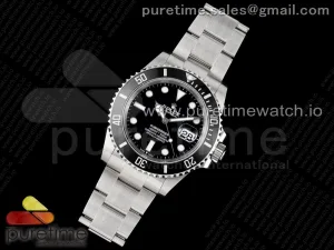 Submariner 41mm 126610 LN Ceramica nera 904L Acciaio Clean Factory VS3235