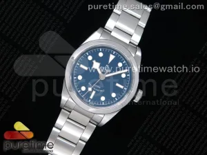 Schwarze Bucht 36 KRF Blaues Zifferblatt