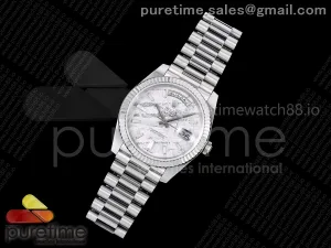 Day Date 40 SS TMF Meteorite Crystal Dial on President Bracelet VR3255