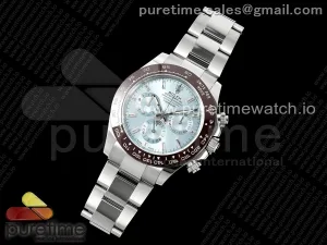 Daytona 116506 Clean Eisblaues Zifferblatt Crystal Markers auf SS Armband SA4130 V2