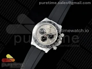 Daytona 126519 QF Gray/Black Dial on Oysterflex Strap SH4131 V6 (Weighted)